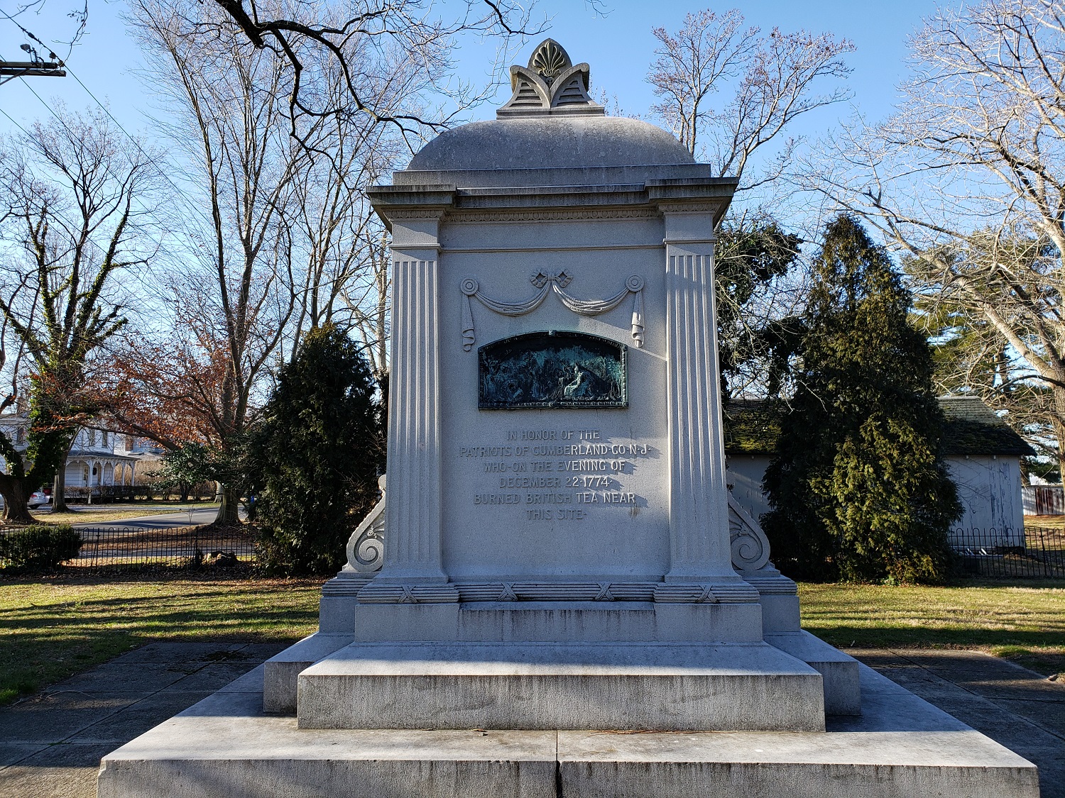 Teaburner Monument in Greenwich NJ